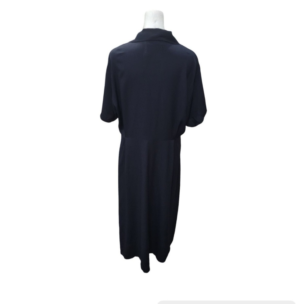 Flax by Jeanne Engelhart Women's Vintage Short Sleeve
Midi Dress Pockets Black L - Picture 13 of 16